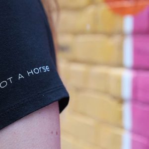 not a horse - Women Shirt – Model wall sleeve detail