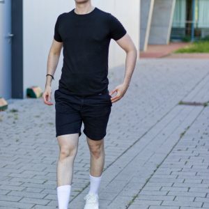 not a horse - Unisex T-Shirt model walking